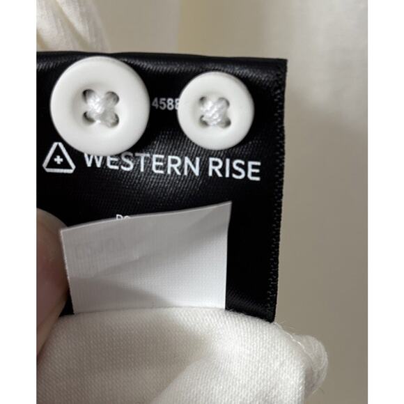 NWT Western Rise X Cotton Button Down Shirt Mens Large White Stretch Long Sleeve - Picture 12 of 12